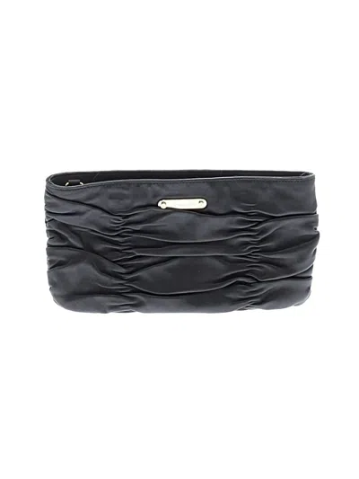Pre-owned Michael Michael Kors Leather Clutch In Black