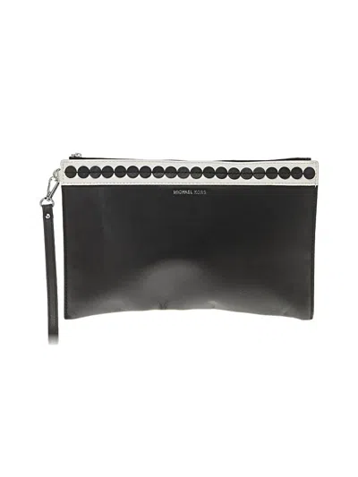 Pre-owned Michael Michael Kors Leather Clutch In Black