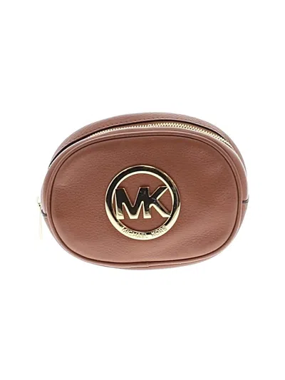 Pre-owned Michael Michael Kors Leather Clutch In Brown