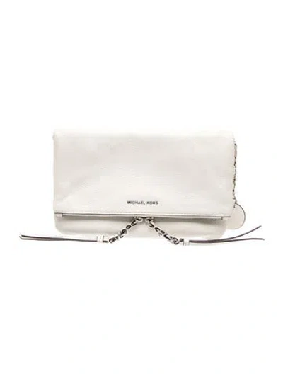 Pre-owned Michael Michael Kors Leather Clutch In Neutral
