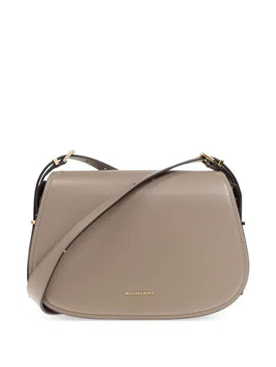 Michael Michael Kors Leather Crossbody Bag In Gray