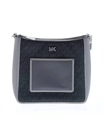Pre-owned Michael Michael Kors Leather Crossbody Bag In Black
