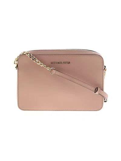 Pre-owned Michael Michael Kors Leather Crossbody Bag In Brown