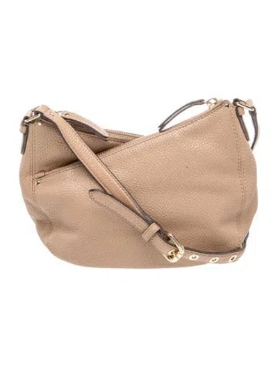 Pre-owned Michael Michael Kors Leather Crossbody Bag In Neutrals