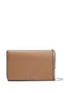 Michael Michael Kors Leather Crossbody Bag In Neutrals