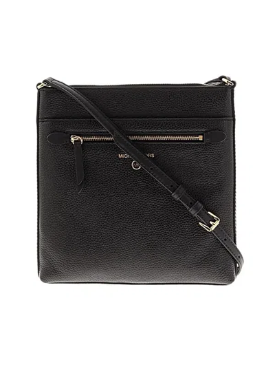Michael Michael Kors Leather Crossbody Bag In Orange
