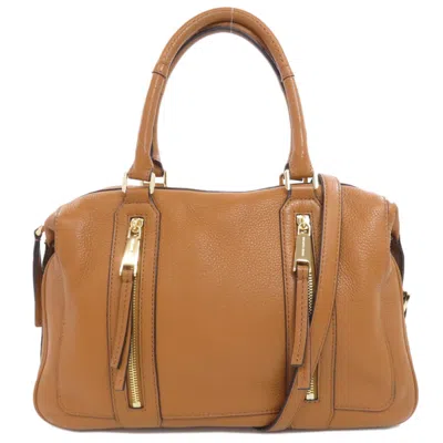 Pre-owned Michael Michael Kors Leather Handbag () In Brown