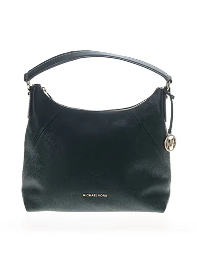 Pre-owned Michael Michael Kors Leather Hobo Bag In Black