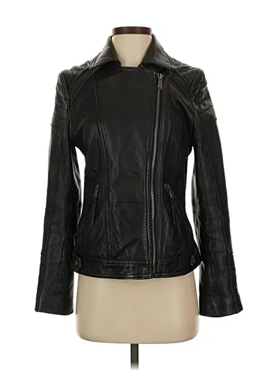 Pre-owned Michael Michael Kors Leather Jacket In Black