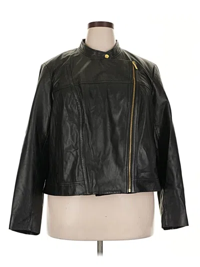 Pre-owned Michael Michael Kors Leather Jacket In Black