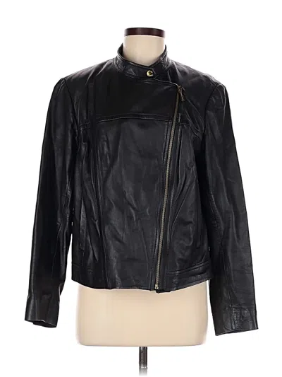 Pre-owned Michael Michael Kors Leather Jacket In Black