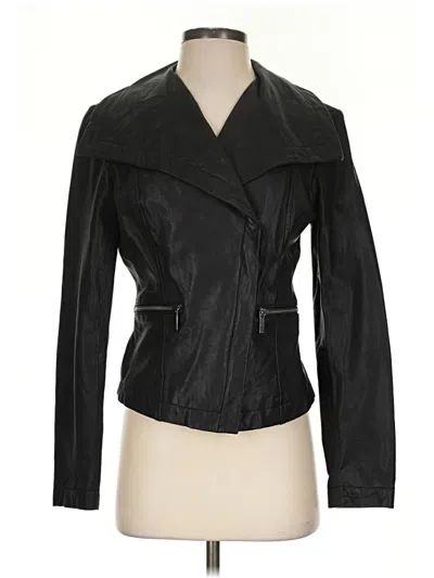 Pre-owned Michael Michael Kors Leather Jacket In Black