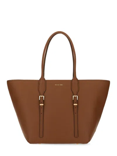 Michael Michael Kors Leather Moore Bag In Brown