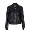 Michael Michael Kors Flap-pocket Leather Jacket In Black