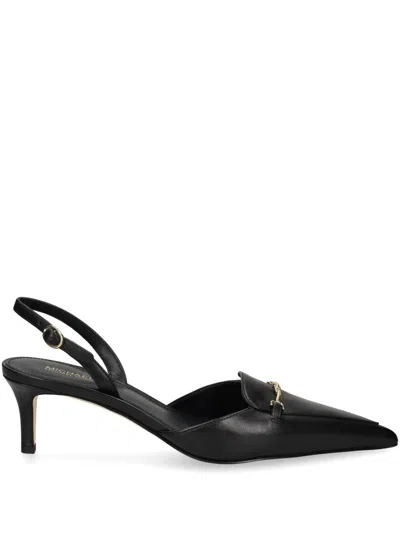 Michael Michael Kors Leather Pumps In Black