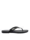 Michael Michael Kors Koko Leather Flip Flop In Black