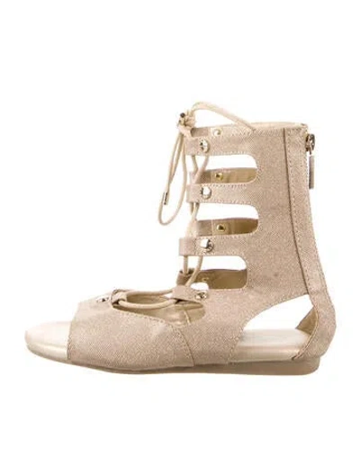 Pre-owned Michael Michael Kors Babies' Leather Sandals In Gold