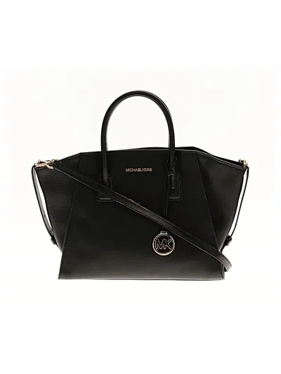 Pre-owned Michael Michael Kors Leather Satchel In Black