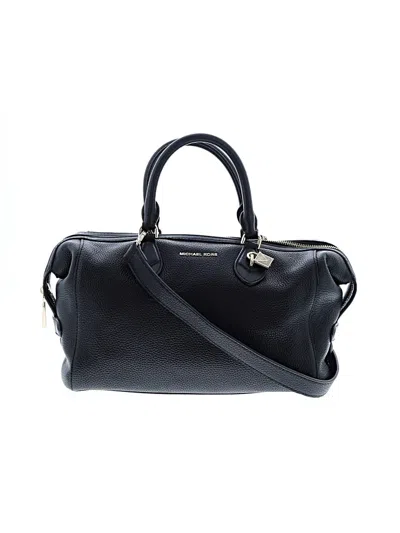 Pre-owned Michael Michael Kors Leather Satchel In Black