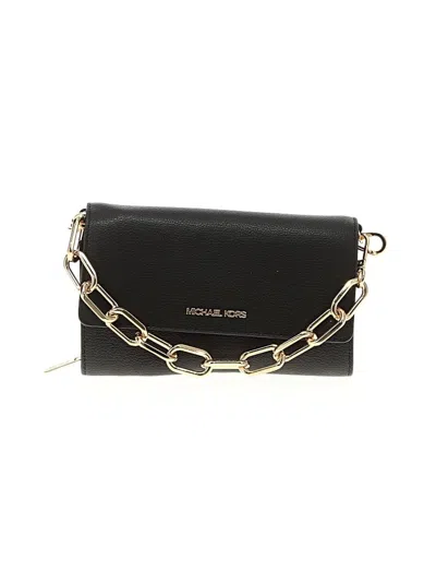 Pre-owned Michael Michael Kors Leather Satchel In Black