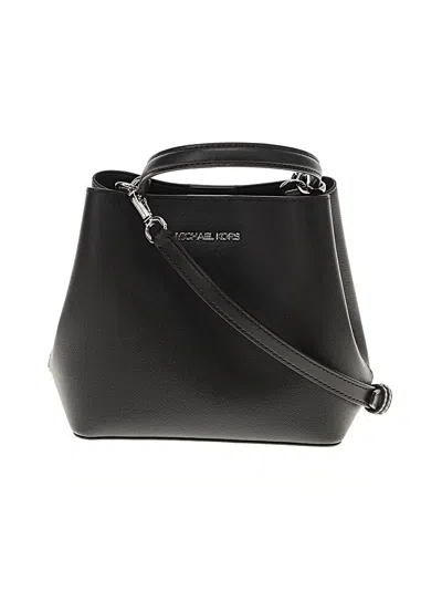Pre-owned Michael Michael Kors Leather Satchel In Black