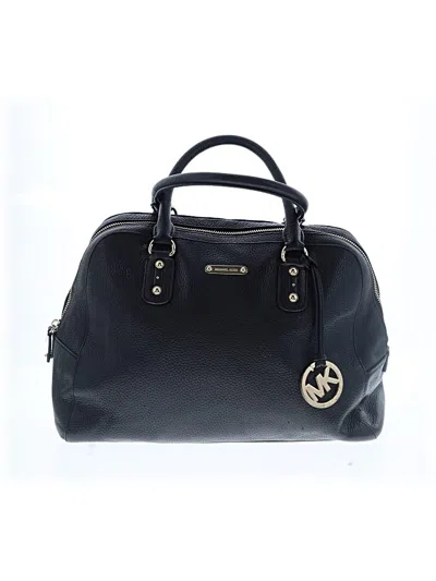 Pre-owned Michael Michael Kors Leather Satchel In Black