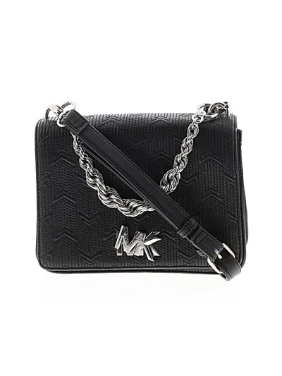 Pre-owned Michael Michael Kors Leather Satchel In Black