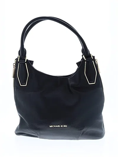 Pre-owned Michael Michael Kors Leather Satchel In Black