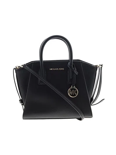 Pre-owned Michael Michael Kors Leather Satchel In Black
