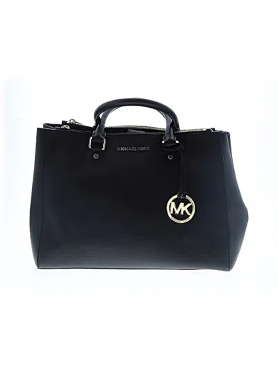 Pre-owned Michael Michael Kors Leather Satchel In Black