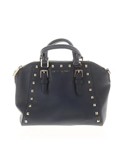 Pre-owned Michael Michael Kors Leather Satchel In Black