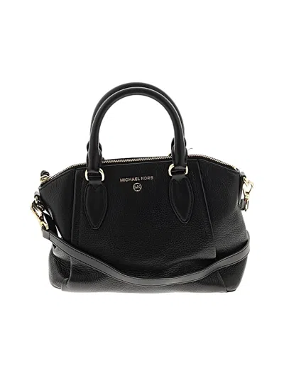 Pre-owned Michael Michael Kors Leather Satchel In Black