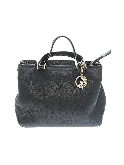 Pre-owned Michael Michael Kors Leather Satchel In Black