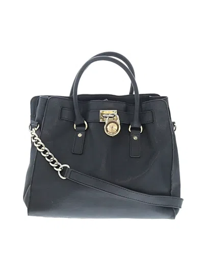 Pre-owned Michael Michael Kors Leather Satchel In Black