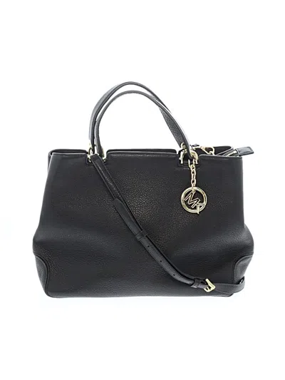 Pre-owned Michael Michael Kors Leather Satchel In Black