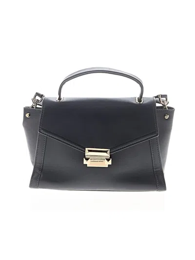 Pre-owned Michael Michael Kors Leather Satchel In Black