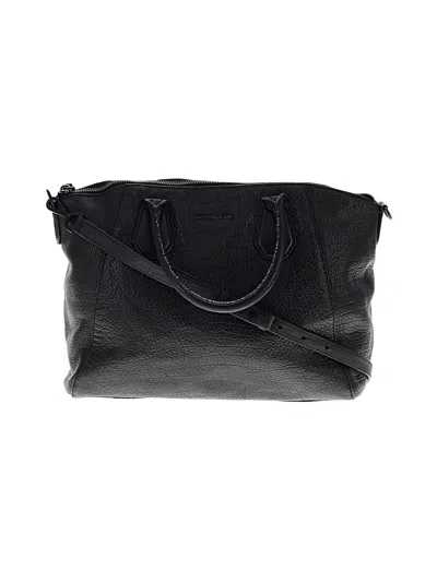 Pre-owned Michael Michael Kors Leather Satchel In Black