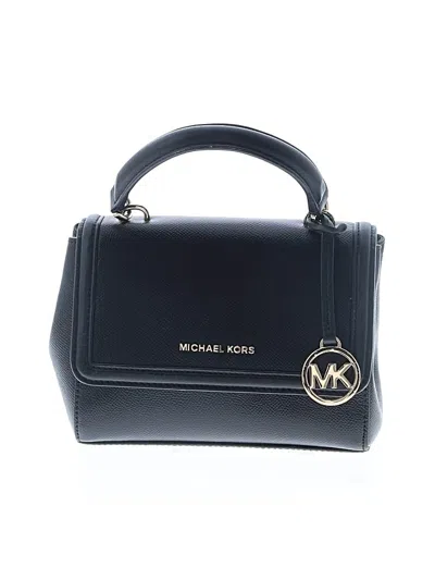Pre-owned Michael Michael Kors Leather Satchel In Blue