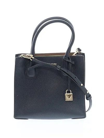 Pre-owned Michael Michael Kors Leather Satchel In Blue