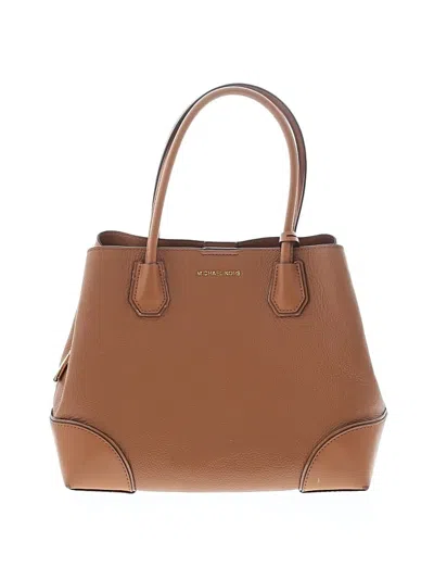 Pre-owned Michael Michael Kors Leather Satchel In Brown