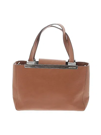 Pre-owned Michael Michael Kors Leather Satchel In Brown
