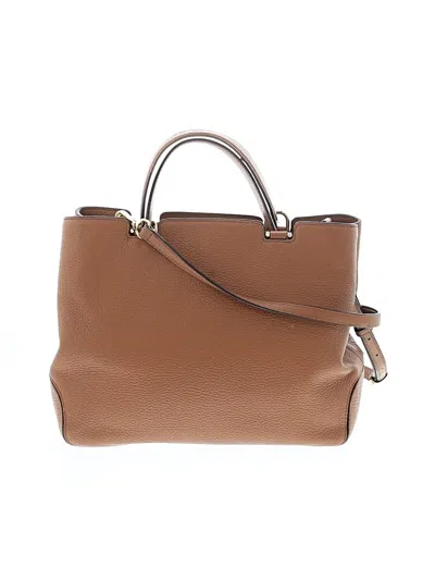 Pre-owned Michael Michael Kors Leather Satchel In Brown