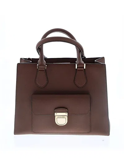 Pre-owned Michael Michael Kors Leather Satchel In Brown