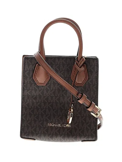 Pre-owned Michael Michael Kors Leather Satchel In Brown