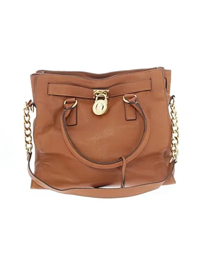 Pre-owned Michael Michael Kors Leather Satchel In Brown