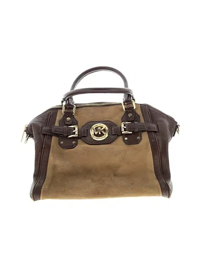 Pre-owned Michael Michael Kors Leather Satchel In Brown