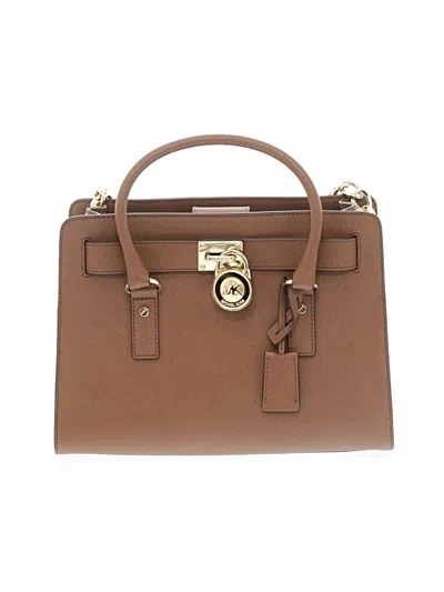 Pre-owned Michael Michael Kors Leather Satchel In Brown