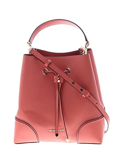 Pre-owned Michael Michael Kors Leather Satchel In Orange