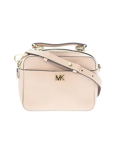 Pre-owned Michael Michael Kors Leather Satchel In Pink
