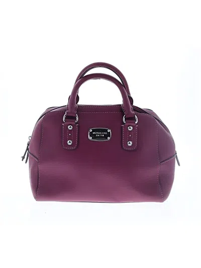 Pre-owned Michael Michael Kors Leather Satchel In Pink